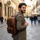 rucksack herren leder