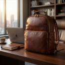 mens leather backpack