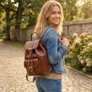leder rucksack damen