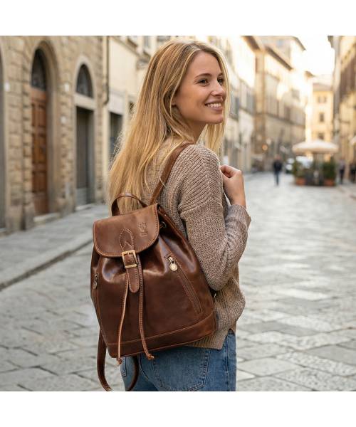 Leather Backpack women