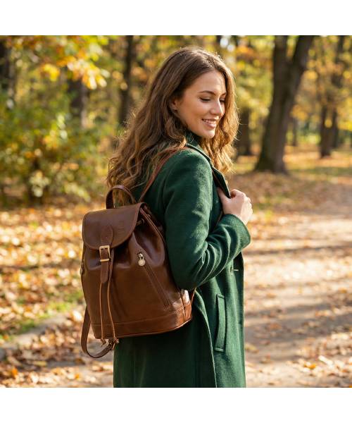 Leather Backpack women