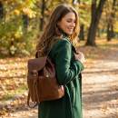 damen rucksack leder