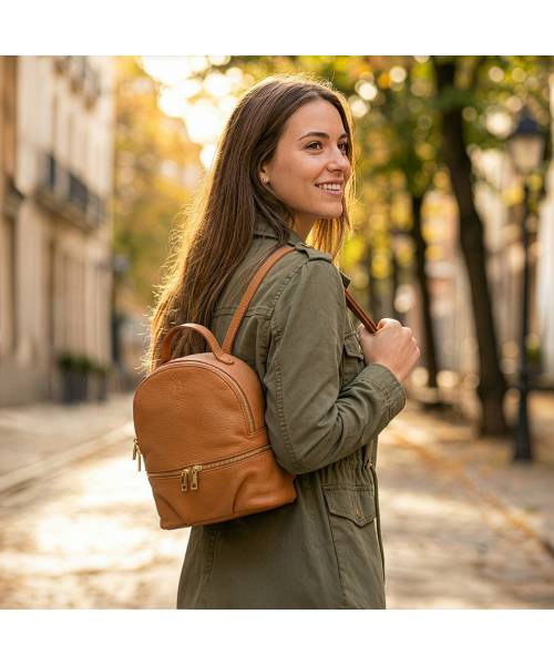 women leather backpack