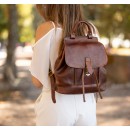 lederrucksack damen braun