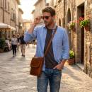 Leather Man Bag