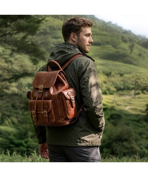 large Leather Backpack