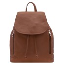 Women's Convertible Leather Backpack