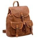 tan backpack